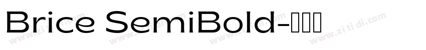 Brice SemiBold字体转换